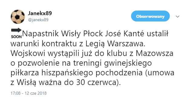 Kante zostaje w Polsce! Nowy klub zawodnika Wisły Płock